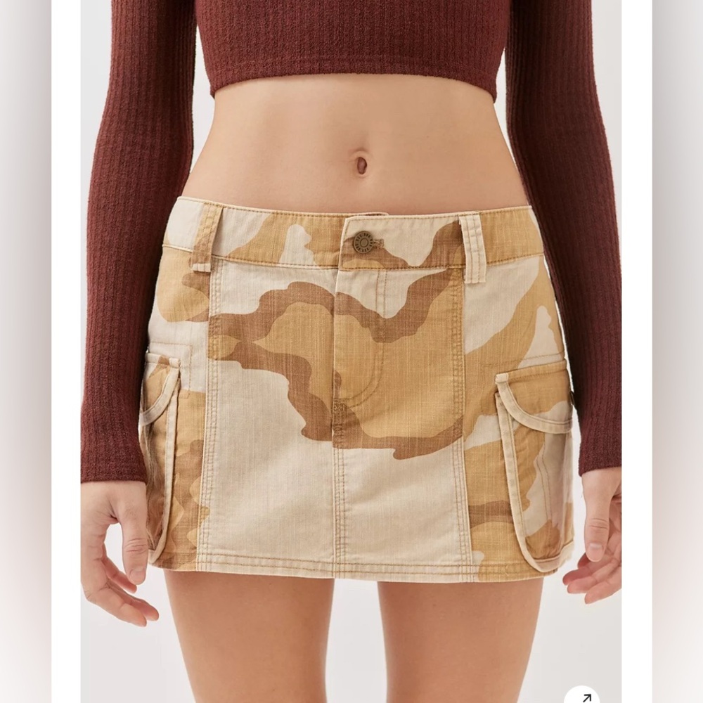 BDG Devon Cargo Micro Mini Skirt